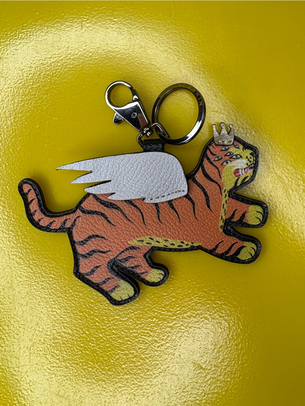 Min & Mon Leather Keychain - Theo the Tiger